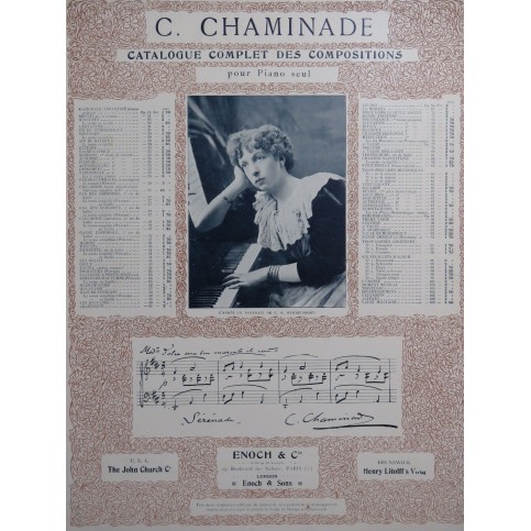 CHAMINADE Cécile Valse-Caprice Piano ca1885