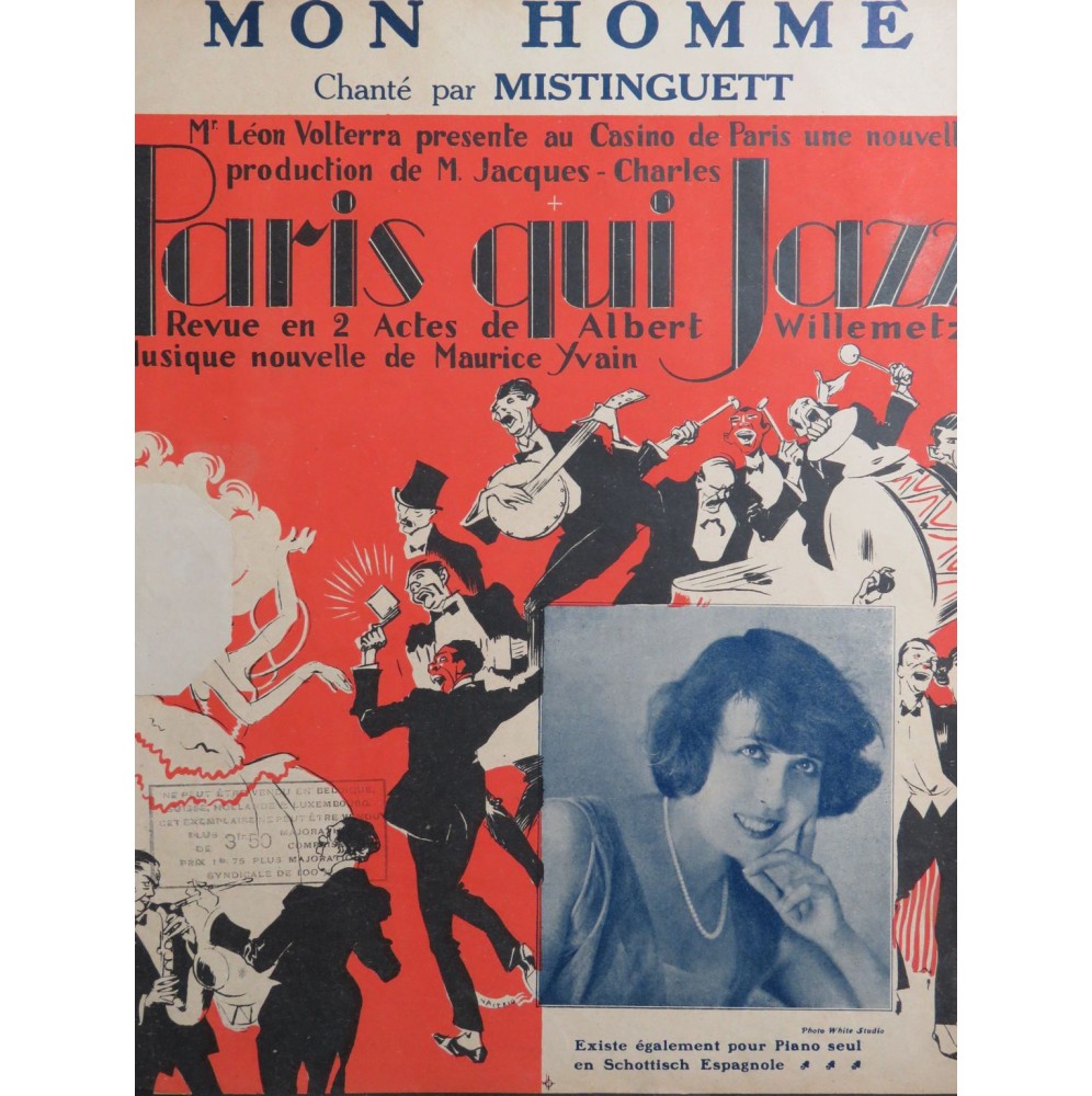 YVAIN Maurice Mon Homme Chant Piano 1920