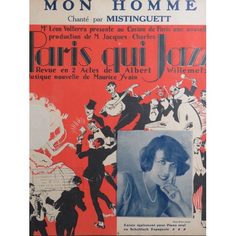 YVAIN Maurice Mon Homme Chant Piano 1920