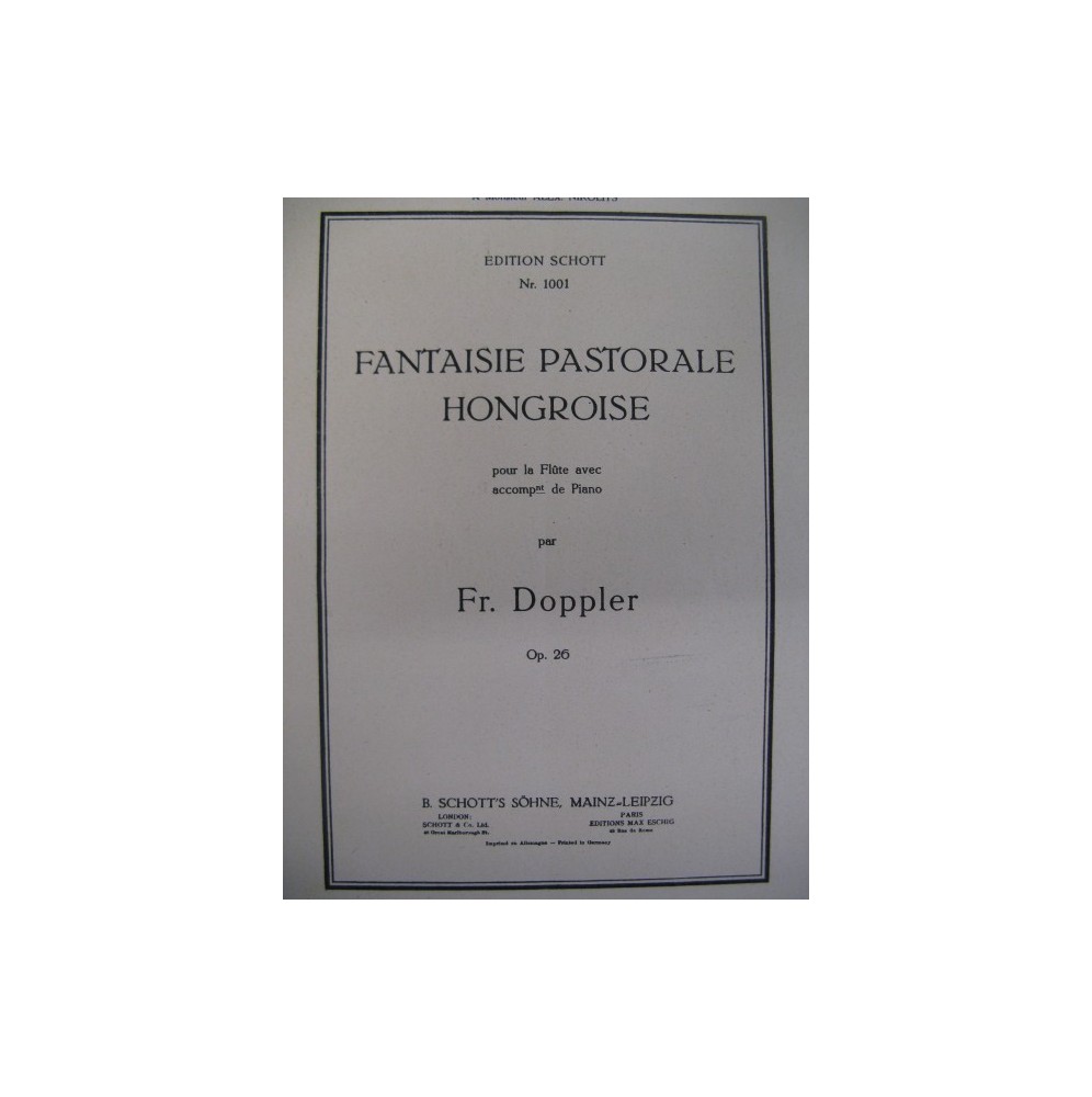 DOPPLER François Fantaisie Flute Piano