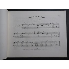 STRAUSS Johann Gedanken auf den Alpen Walzer op 172 Piano 1856