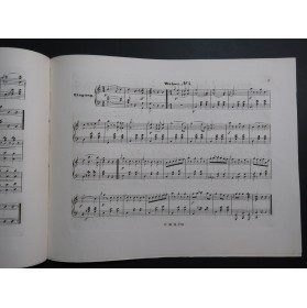 STRAUSS Johann Gedanken auf den Alpen Walzer op 172 Piano 1856