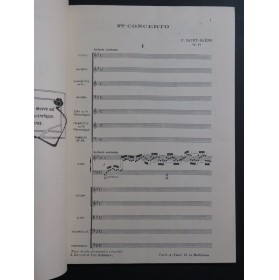 SAINT-SAËNS Camille Concerto No 2 op 22 Piano Orchestre ca1900