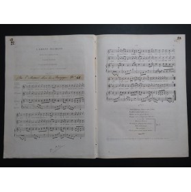 KRETSCHMER H. A. L'Amant Prudent Romance Chant Piano ou Harpe ca1820