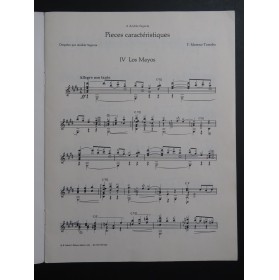 MORENO-TORROBA F. Pièces Caractéristiques No 4 à 6 Guitare 1959