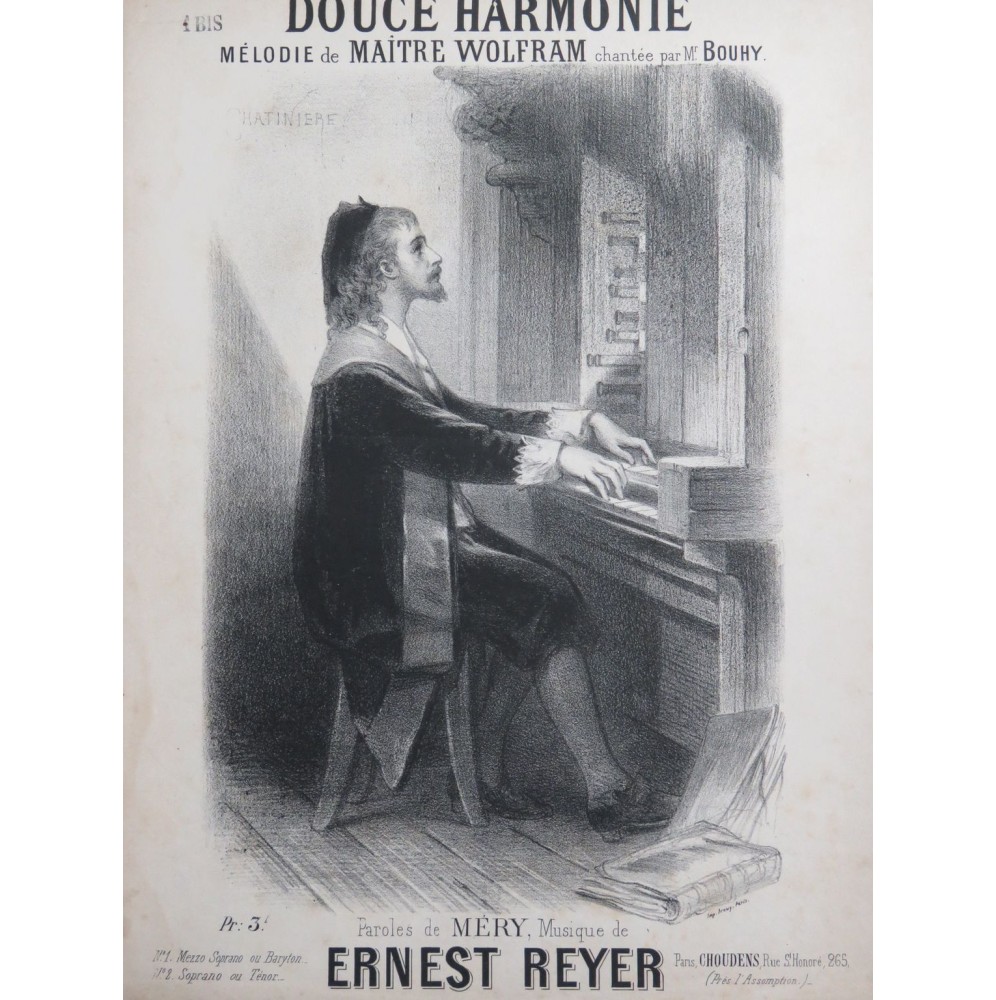 REYER Ernest Douce Harmonie Chant Piano 1864