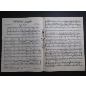 SPIER Larry CONRAD Con Memory Lane Chant Piano 1924