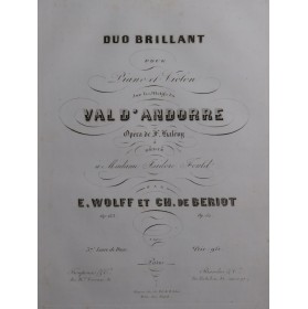 WOLFF E. DE BÉRIOT Ch. Duo...