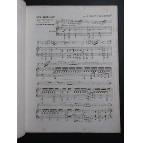 WOLFF E. DE BÉRIOT Ch. Duo Brillant op 155 Piano Violon ca1849