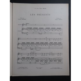 PÉNAU Roger Les Présents Chant Piano 1923