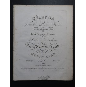 KARR Henry Mélange Airs Rossini Piano ca1820