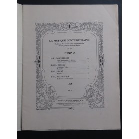 INGHELBRECHT MOREAU PIERNÉ HILLEMACHER Pièces Piano 1912