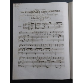 PLANTADE Charles La Promenade du Dimanche Chant Piano ca1830