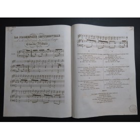 PLANTADE Charles La Promenade du Dimanche Chant Piano ca1830
