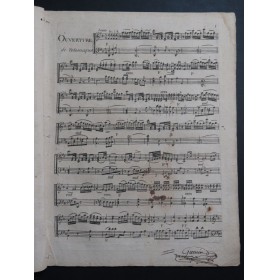 MILLER Ernest GUÉNIN Télémaque Ouverture et Airs Clavecin ou Piano ca1790