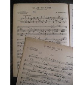 DEMERSSEMAN Jules Grand Air Varié Flute Piano 1937