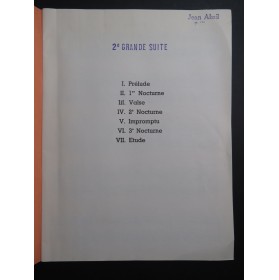 ABSIL Jean 2e Grande Suite Chopin op 110 Dédicace Piano ca1940