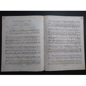 DE BEAUPLAN Amédée Les Souvenirs du Pays Chant Piano ca1830