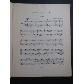 HELLER Stephen Saltarello op 77 Piano 4 mains 1907