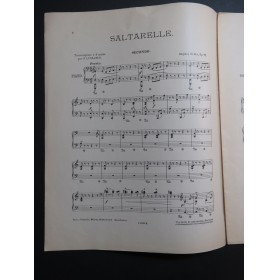 HELLER Stephen Saltarello op 77 Piano 4 mains 1907