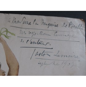 LEMAIRE Gaston Andalucia Dédicace Piano 1907