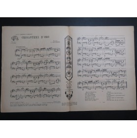 MASCHERONI Vittorio Crisantemi D'Oro Piano 1928