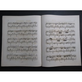 D'HOUDETOT MALHERBE Fleur Épanouie Dédicace Piano ca1850