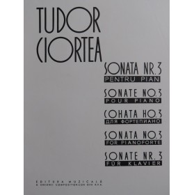 CIORTEA Tudor Sonata No 3 Piano 1963