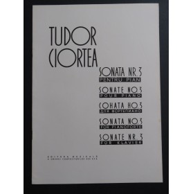 CIORTEA Tudor Sonata No 3 Piano 1963