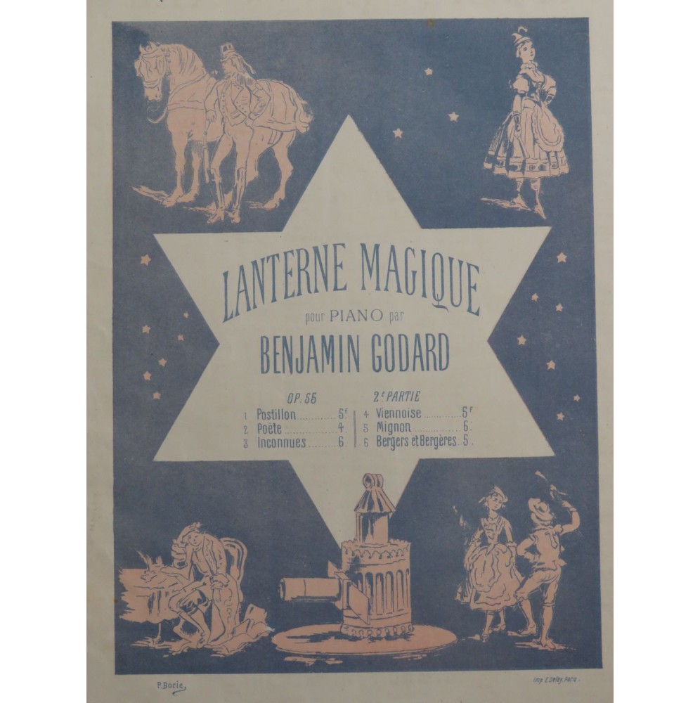 GODARD Benjamin Lanterne Magique No 6 op 55 Piano ca1878