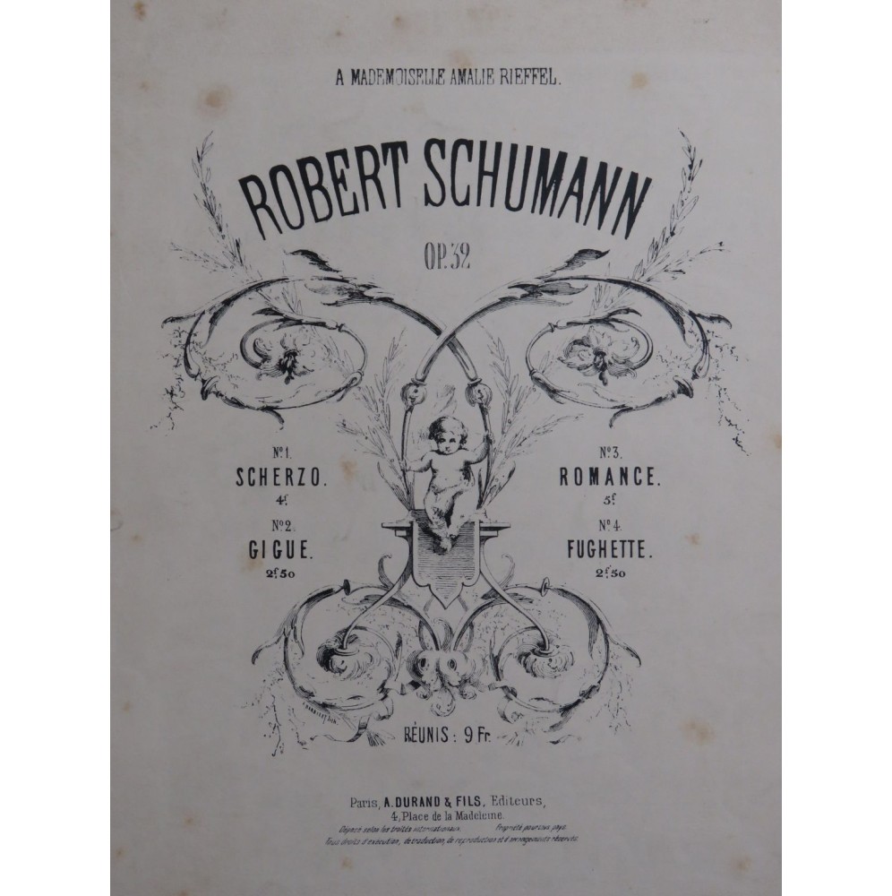 SCHUMANN Robert Romance op 32 Piano ca1900