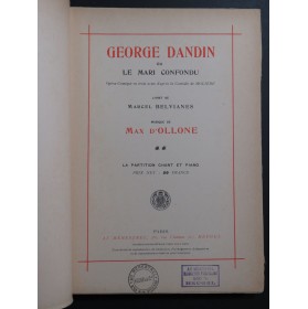 D'OLLONE Max George Dandin ou le Mari Confondu Opéra 1930