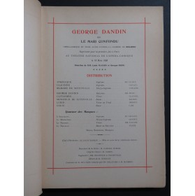 D'OLLONE Max George Dandin ou le Mari Confondu Opéra 1930