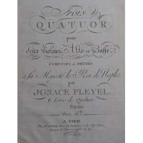 PLEYEL Ignace Trois...