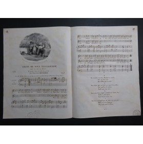 BRUGUIÈRE Edouard Chant de Noce Villageoise Chant Piano ou Harpe ca1830