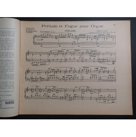 L'Organiste 3e Année No 8 Maurice Gay Orgue 1937