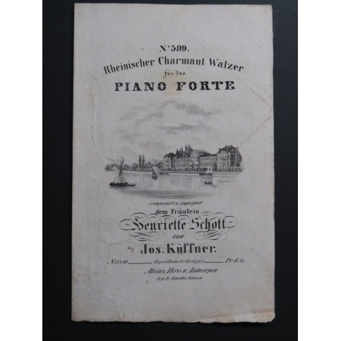 KÜSSNER Joseph Rheinischer Charmant Walzer Piano ca1835