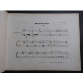 STRAUSS Johann Fleurs des Champs op 213 Piano ca1848