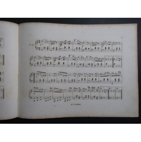 STRAUSS Johann Fleurs des Champs op 213 Piano ca1848