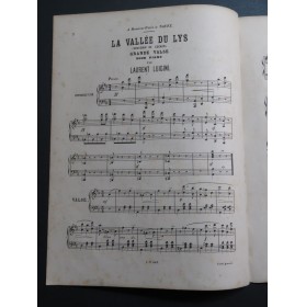 LUIGINI Laurent Vallée du Lys Piano XIXe siècle