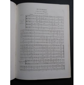 PERGOLESE Stabat Mater LEO Miserere MARTINI Six Psaumes ca1810