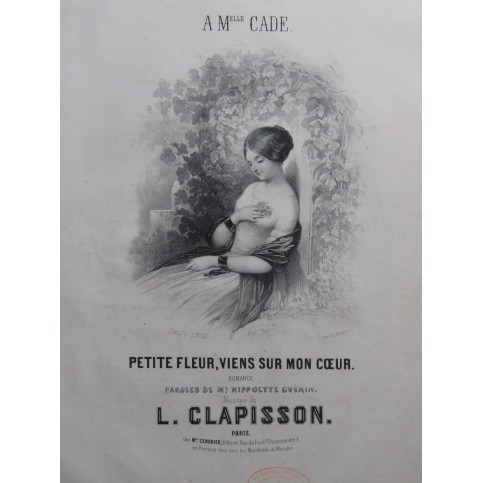 CLAPISSON Louis Petite fleur, viens sur mon cœur Chant Piano ca1840
