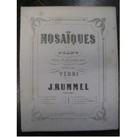 RUMMEL Joseph Il Trovatore Verdi Piano ca1880