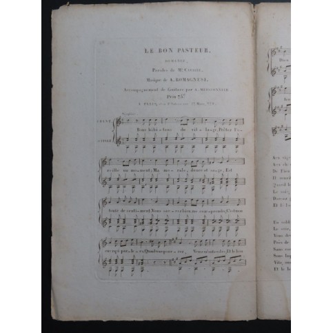 ROMAGNESI Antoine Le Bon Pasteur Chant Guitare ca1830