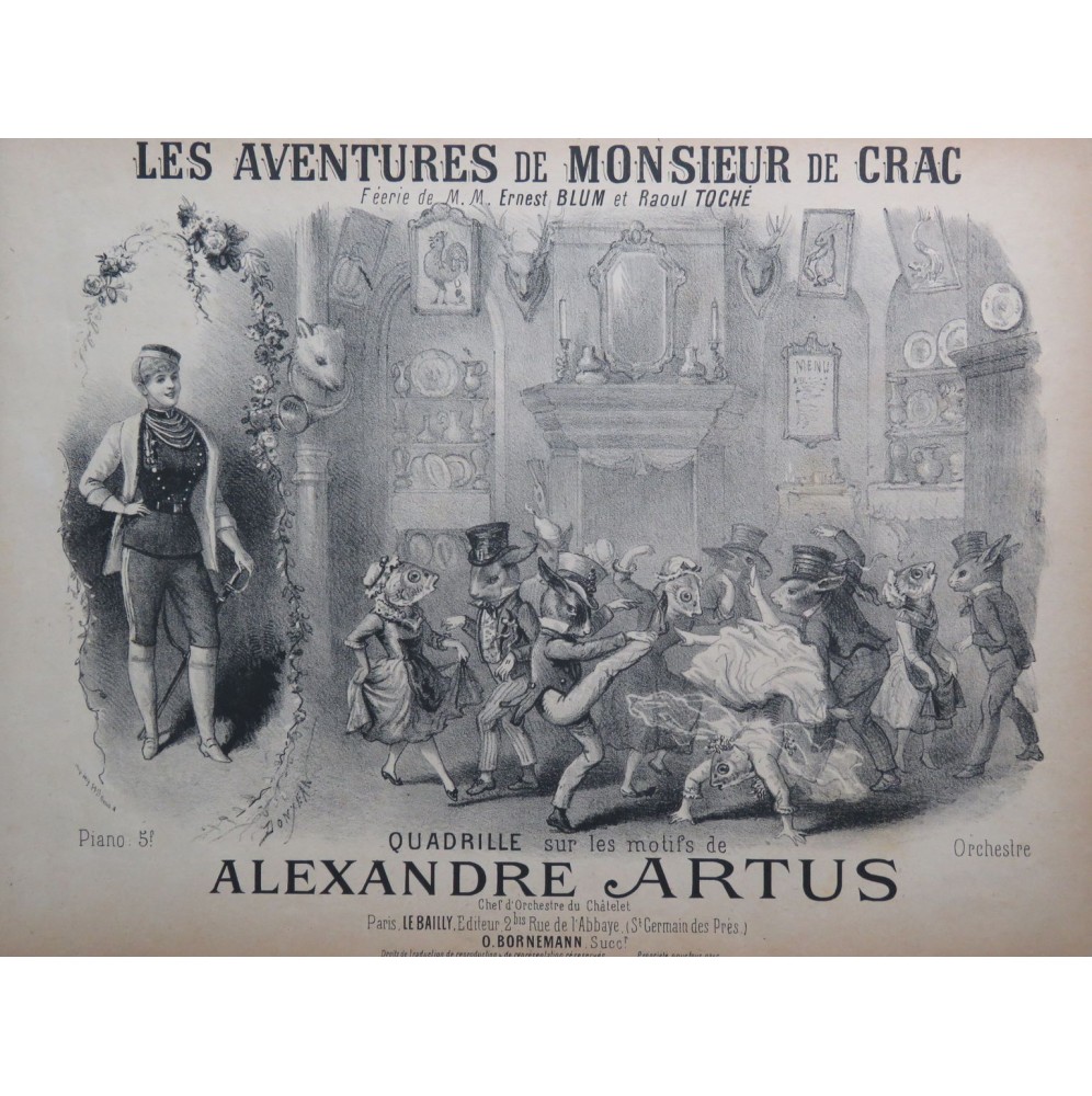 ARTUS Alexandre Les Aventures de Monsieur de Crac Piano XIXe siècle