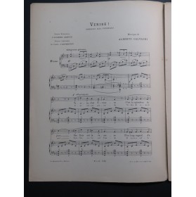CALVAGNI Alberto Venise Chant Piano ca1897