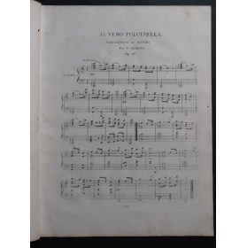 HEROLD Ferdinand Il Vero Pulcinella op 27 Piano ca1820