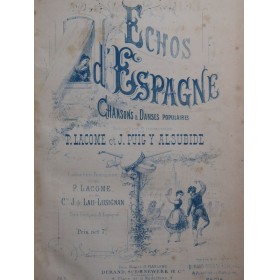 Echos d'Espagne Pièces pour...