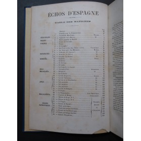 Echos d'Espagne Pièces pour Chant et Piano 1872