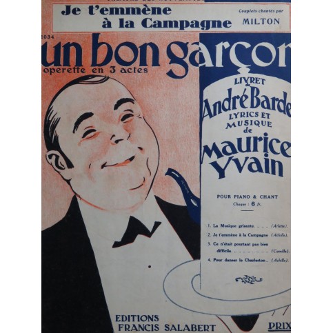 YVAIN Maurice Je t'emmène à la campagne Chant Piano 1926